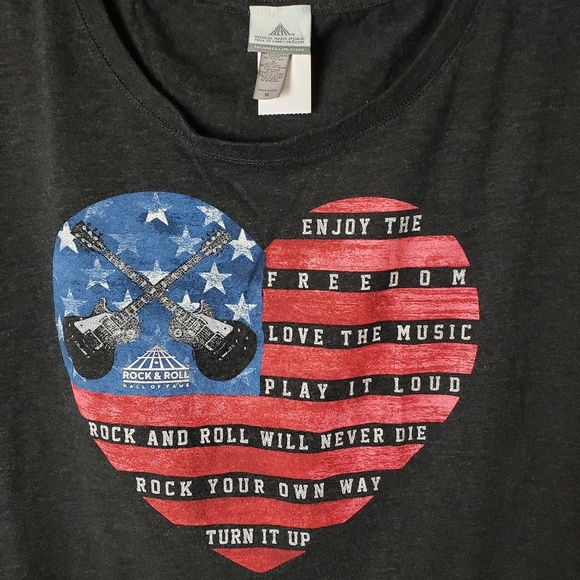 Graphic Tee American Rock-n-Roll Size M - Picture 2 of 4